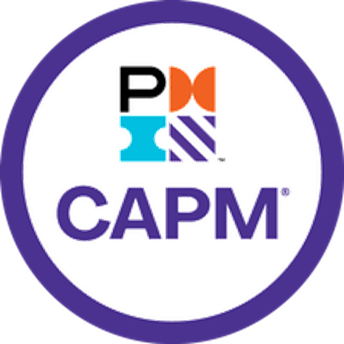 Certified Associate in Project Management (CAPM) certification badge of PMI